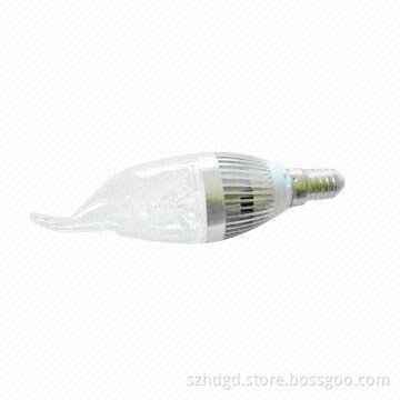 LED Candle Light with 3W Power and 85 to 265V AC Voltages